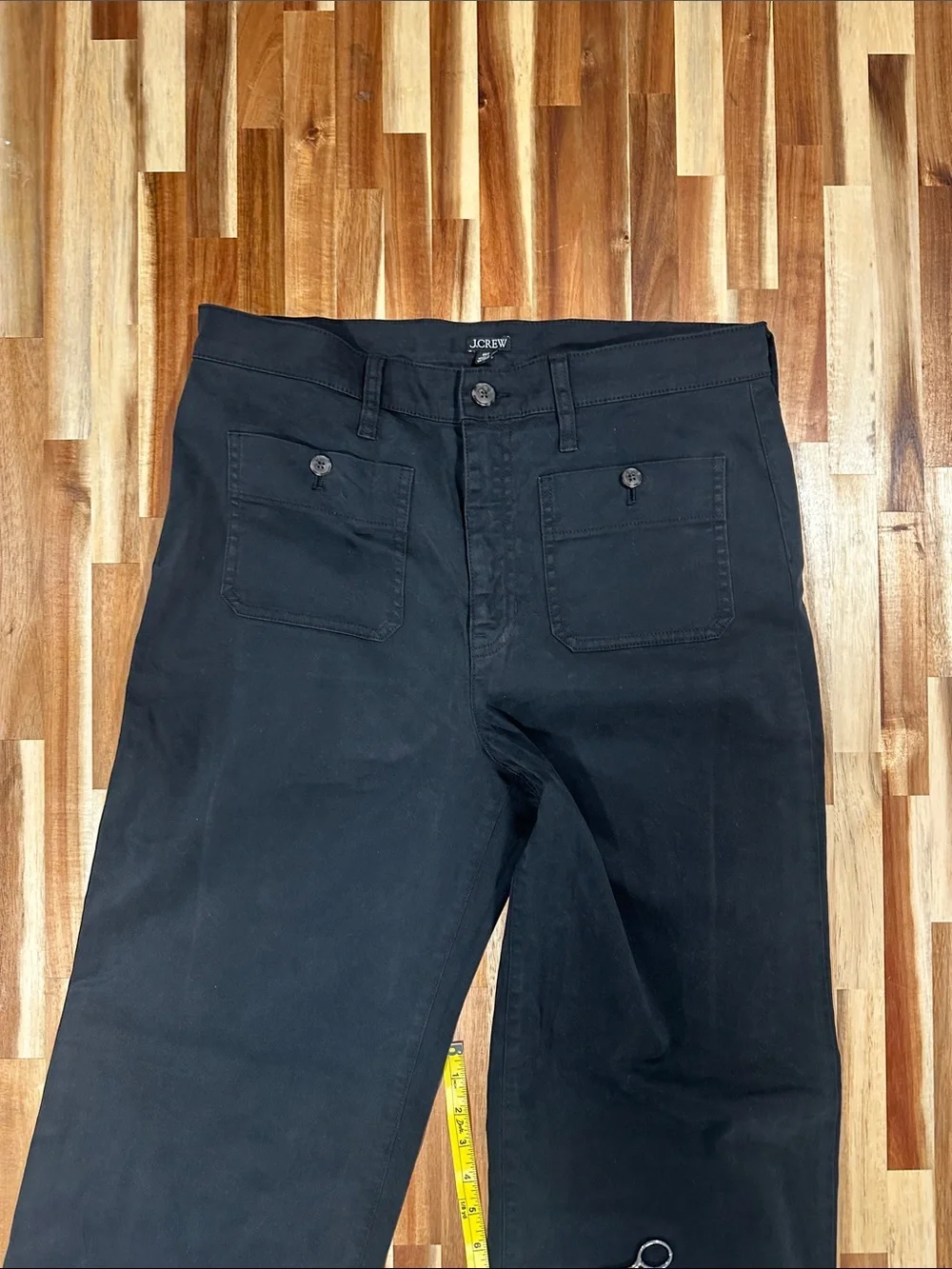J. Crew Black Wide-Leg Jeans 573